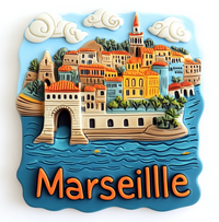 imanes de resina personalizados en 3d para ciudades del mundo