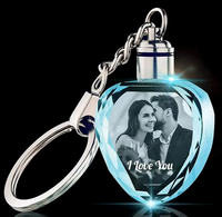 llaveros de cristal a medida con luz LED