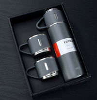 set e botella y tazas termicas premium
