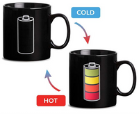 tazas que cambian de color al servir bebidas calientes