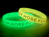Pulseras de silicona Brillo en la oscuridad