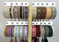 Pulseras de hilo bordado Pulseras de hilo bordado