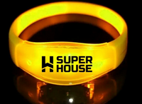 pulseras de led amarillas personalizadas
