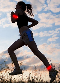 pulseras led con velcro para running