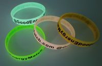 pulseras de silicona para eventos de noche